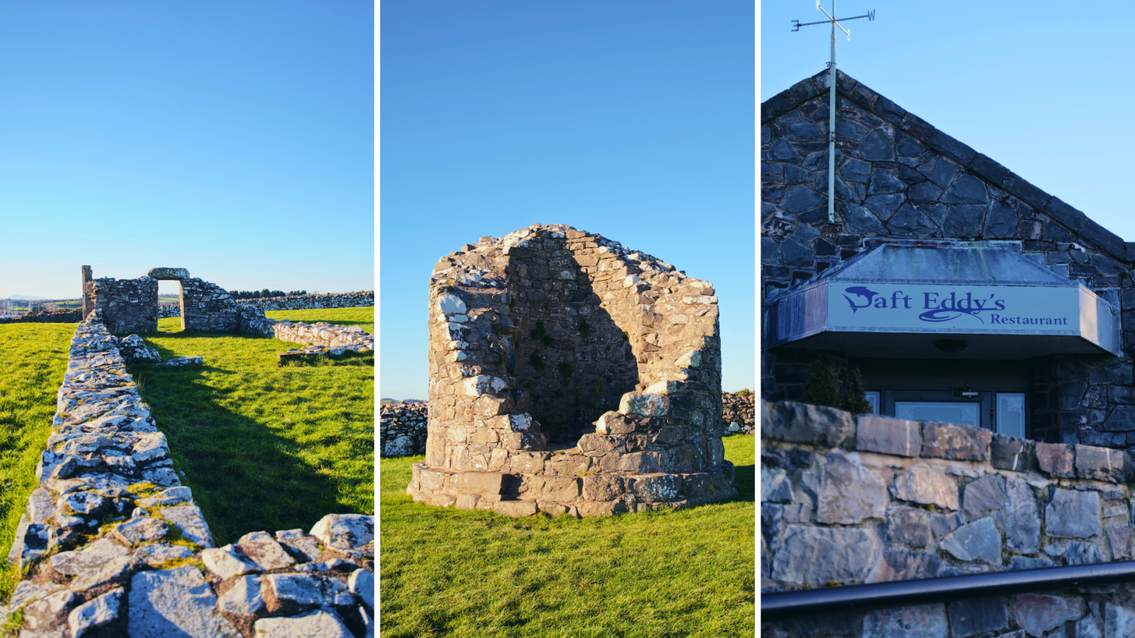 Nendrum Monastic Site and Daft Eddy's Restaurant