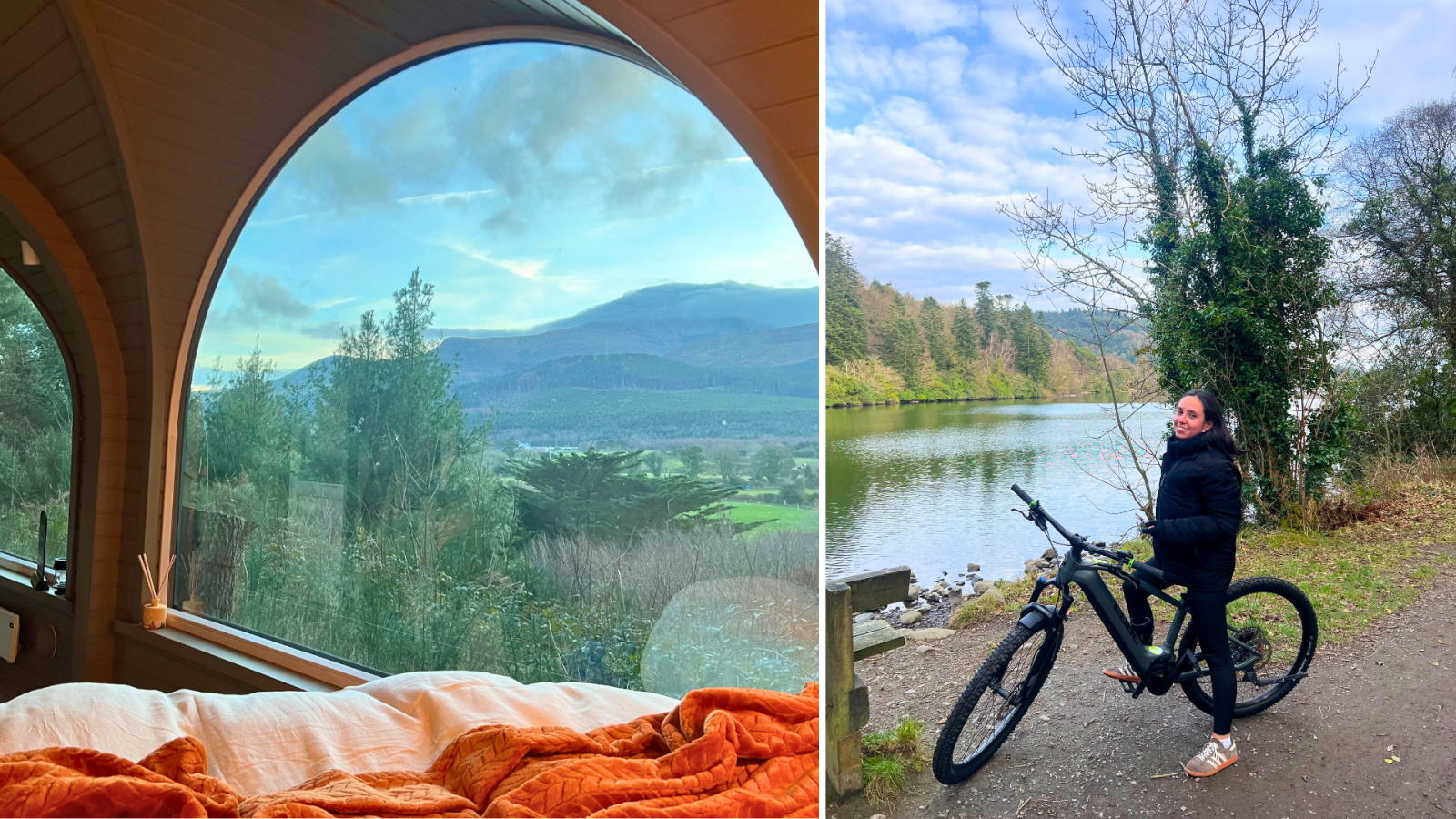 Frans Travels enjoying the view from Enniskeen Estate and a bike ride at Life Adventure Center