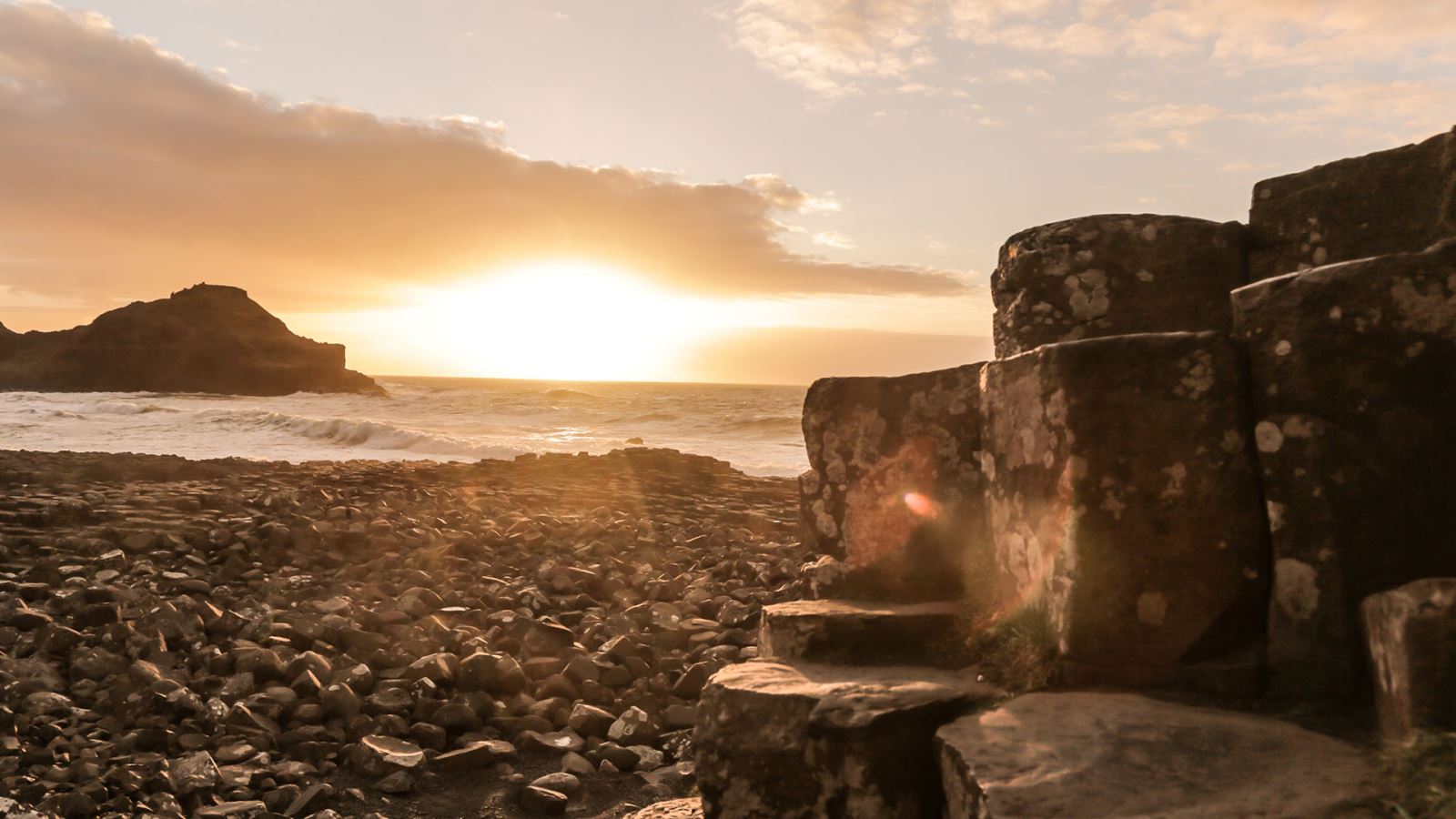 Sunset at The Giant's Causeway